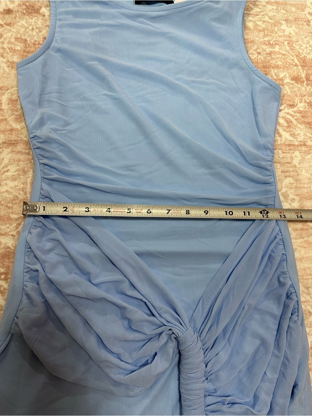 NWT 🩵 Twist Front Light Blue Dress - Picture 9 of 13